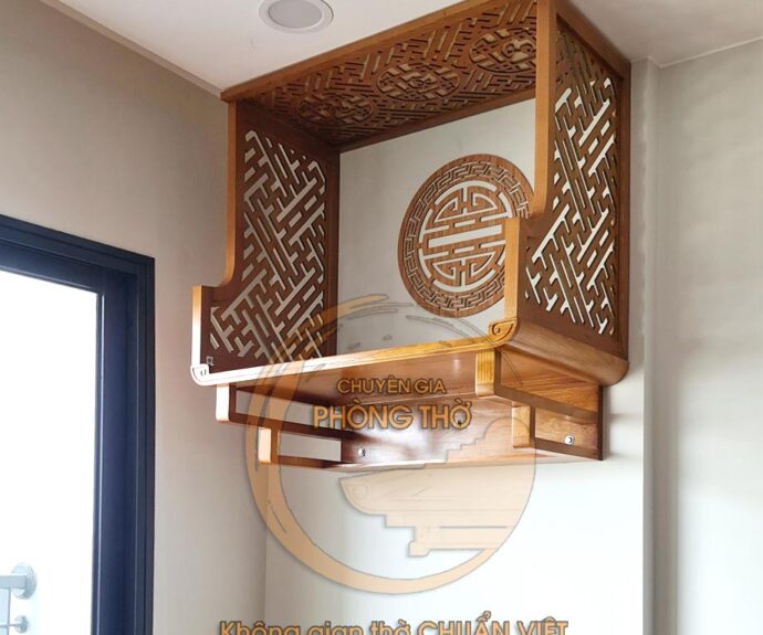 Bàn thờ treo cho căn hộ chung cư và nhà phố diện tích nhỏ