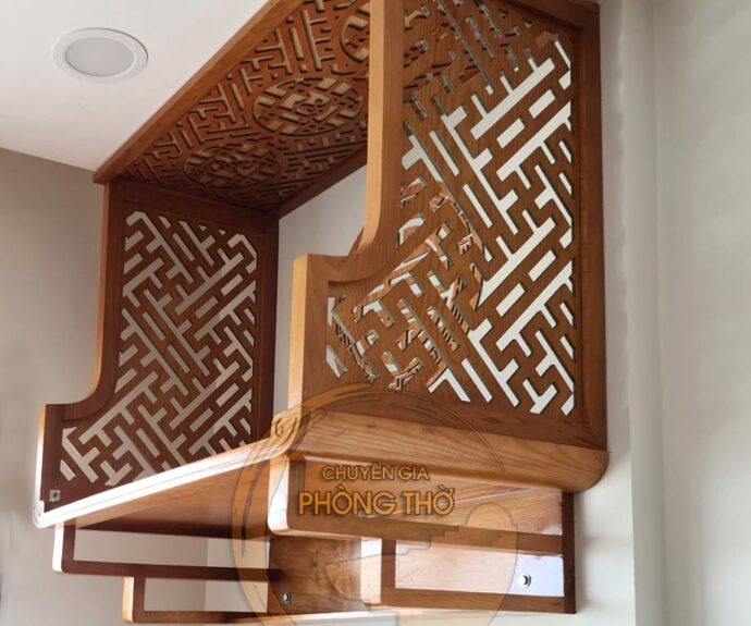 Mẫu bàn thờ treo cho căn hộ chung cư diện tích nhỏ