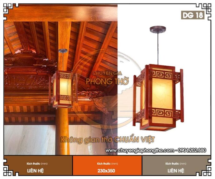 đèn lồng gỗ tự nhiên 1