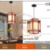 đèn lồng gỗ tự nhiên