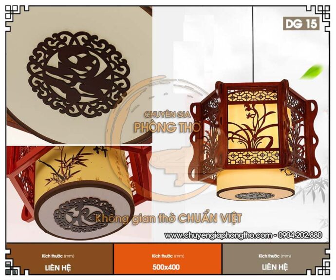 đèn thả trần hoa lan 1