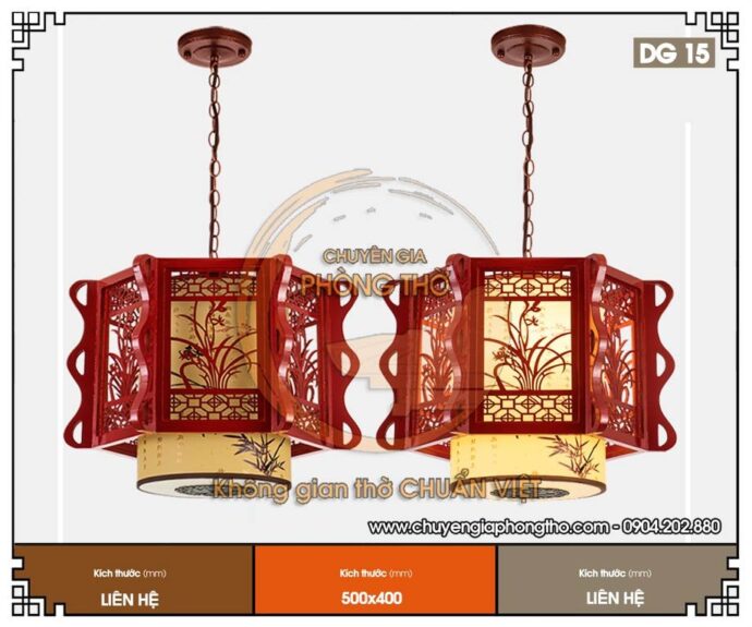 đèn thả trần hoa lan 3