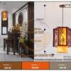 đèn thả trần trang trí phòng thờ