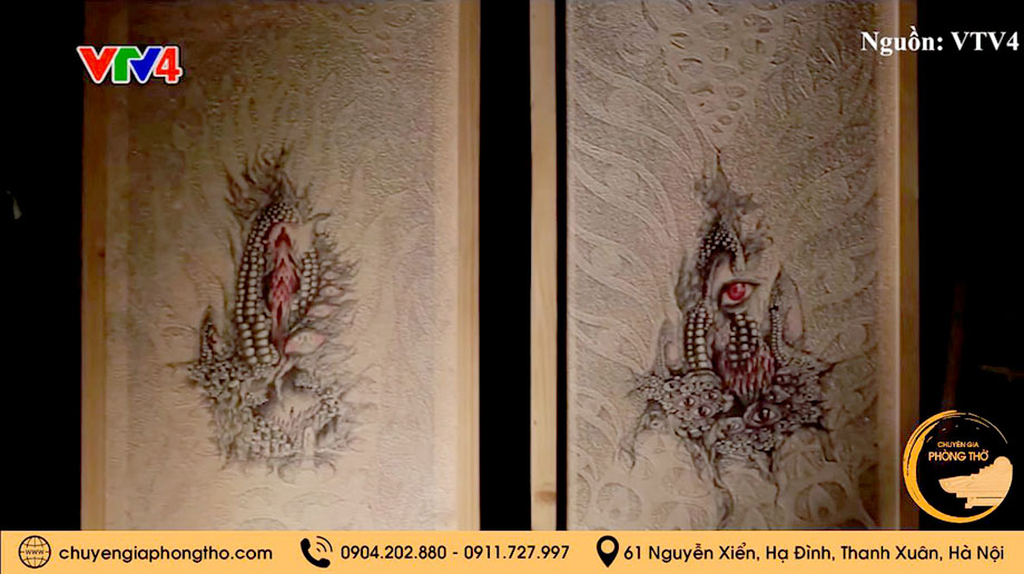 Đóng khung tranh trúc chỉ