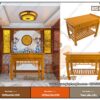 Mẫu bàn thờ đứng chung cư giá rẻ hiện đại BTD07
