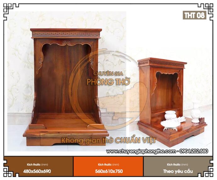 Mẫu bàn thờ thần tài ông địa đơn giản cho văn phòng cửa hàng THT08