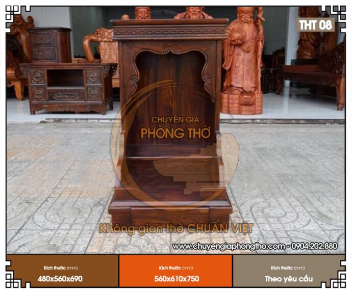 Mẫu bàn thờ thần tài ông địa đơn giản cho văn phòng cửa hàng THT08
