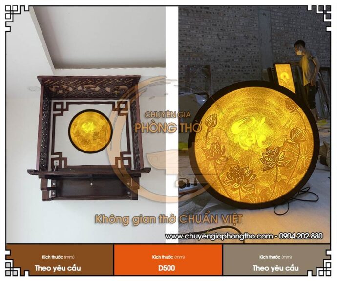 mẫu tranh trúc chỉ tròn hoa sen chữ phúc 2