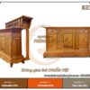 Mẫu tủ thờ chữ thọ 2 tầng đẹp đơn giản TT03