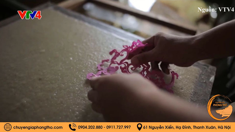 Tạo mẫu họa tiết cho tranh trúc chỉ