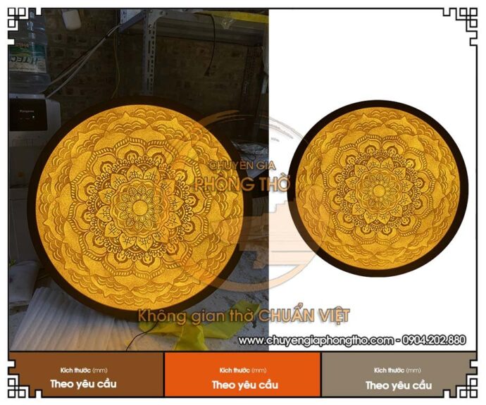 tranh trúc chỉ mandala hình tròn 1