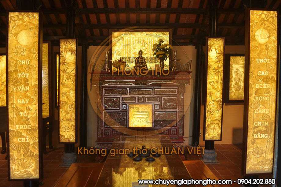 Tranh trúc chỉ cho phòng thờ và nhà thờ họ