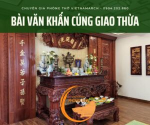Bài văn khấn cúng giao thừa chi tiết đầy đủ nhất