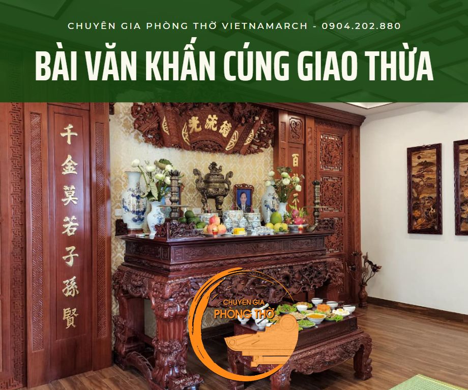 Bài văn khấn cúng giao thừa chi tiết đầy đủ nhất
