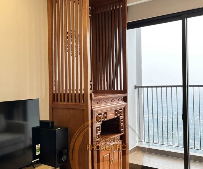 Bàn thờ gia tiên gỗ gõ BTD32