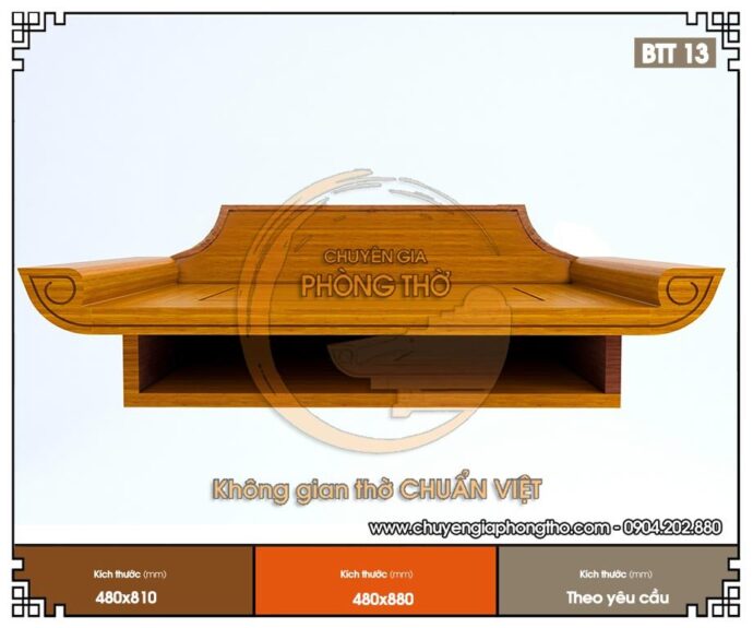 bàn thờ phật treo tường 2