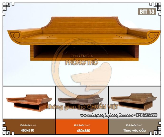 bàn thờ phật treo tường 3
