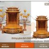 Mẫu bàn thờ thần tài mái chùa 3 tầng mái