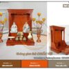 Mẫu bàn thờ thần tài màu cánh gián THT05