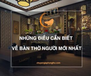 Những điều cần biết về bàn thờ vong người mới mất
