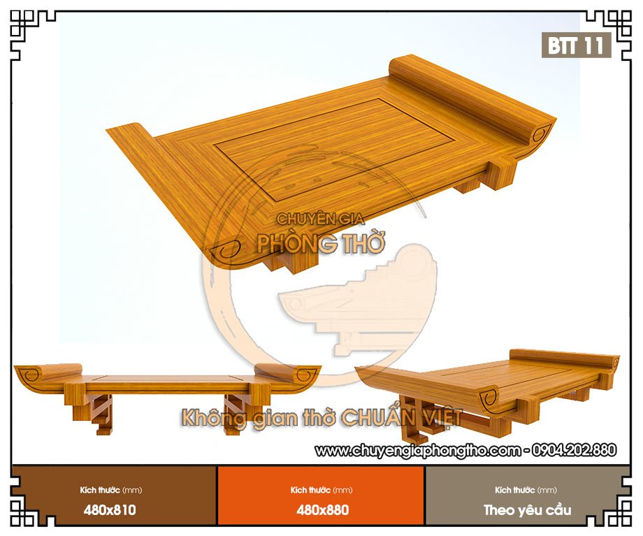 BTT11- Bàn thờ kết hợp 2 trong 1