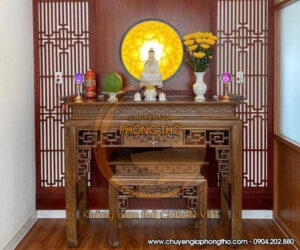 Nên chọn bình hoa phòng thờ làm bằng chất liệu gốm sứ