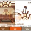 đèn chùm gỗ hiện đại 1