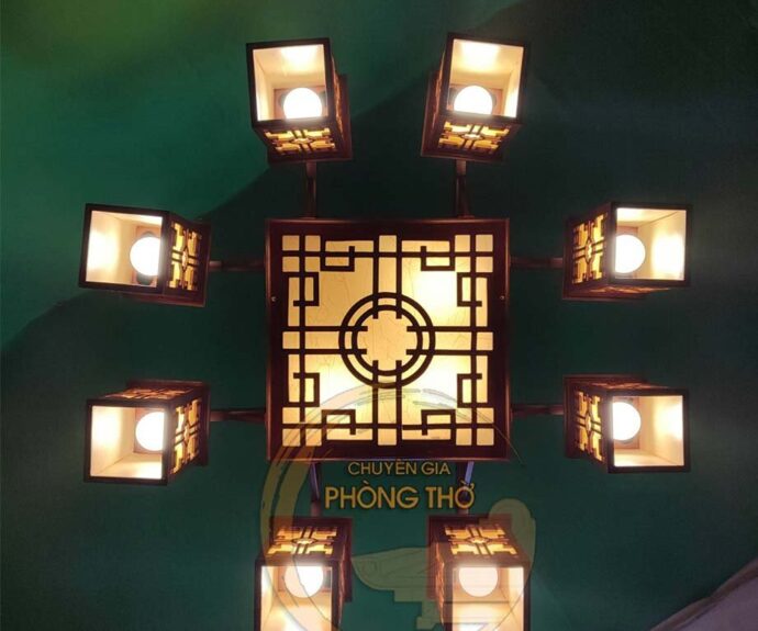 đèn chùm trang trí nhà gỗ 1