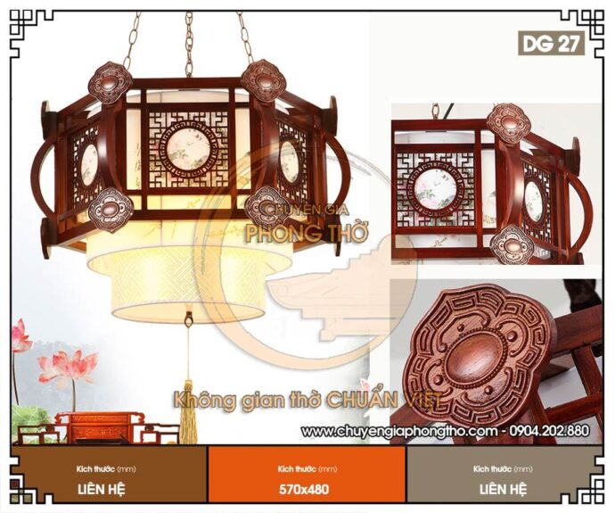 đèn led trần phòng thờ