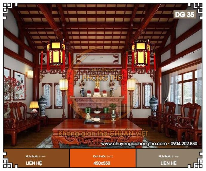 đèn lồng gỗ lục giác 3