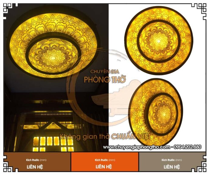 đèn ốp trần giấy dừa 2