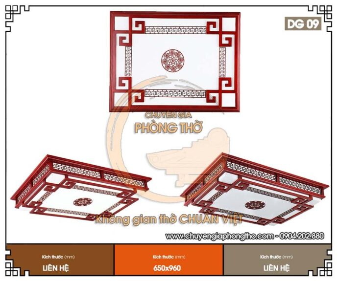 đèn ốp trần gỗ 1