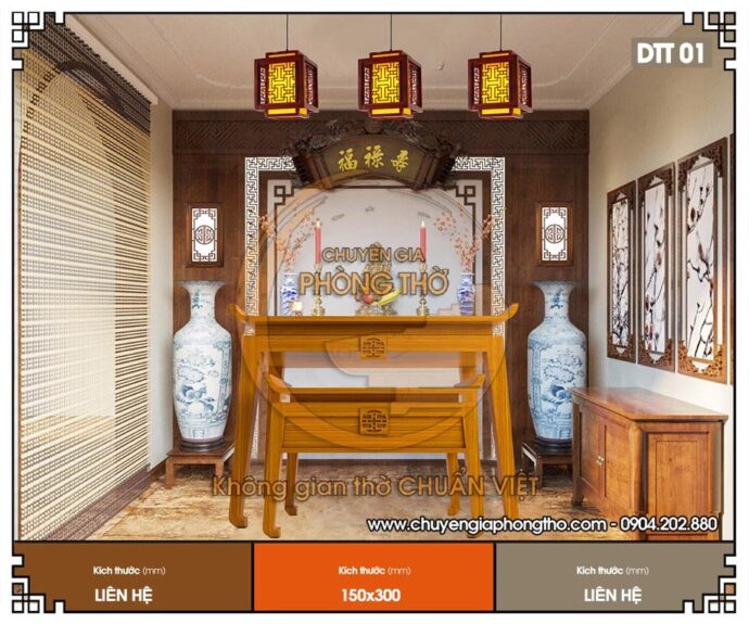 đèn ốp tường phòng thờ chữ thọ 2