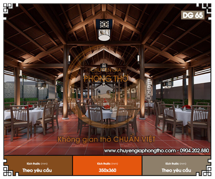 đèn trần phòng thờ DG65 dùng cho nhà hàng