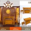 Mẫu bàn thờ gia tiên đơn giản có kèm đôn BTD15