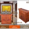 Mẫu tủ thờ gỗ gụ đơn giản đẹp hiện đại TT05