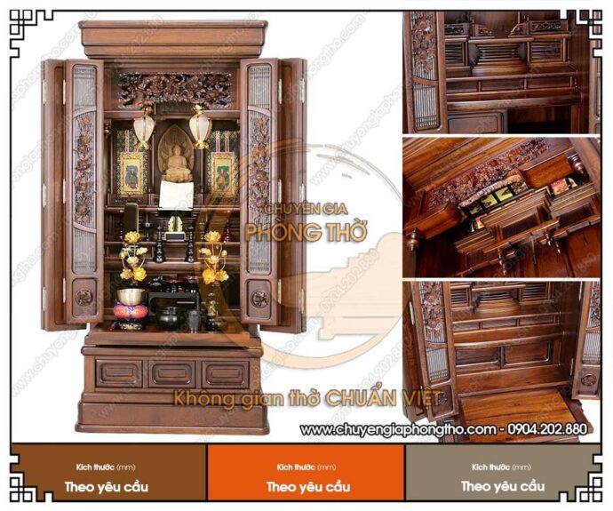 Mẫu tủ thờ Phật Nhật Bản