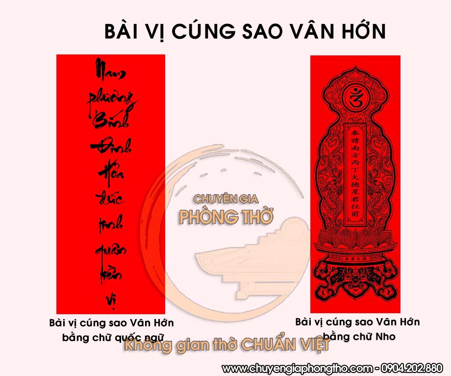 Cách cúng sao giải hạn Vân Hớn chuẩn theo thầy phong thủy