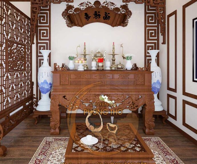 Mẫu cửa võng thờ gia tiên