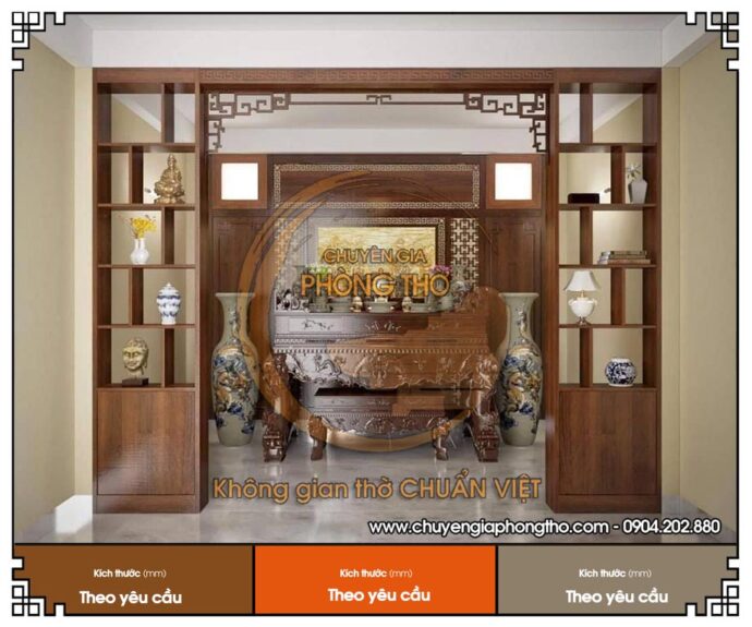 Mẫu cửa võng thờ gia tiên