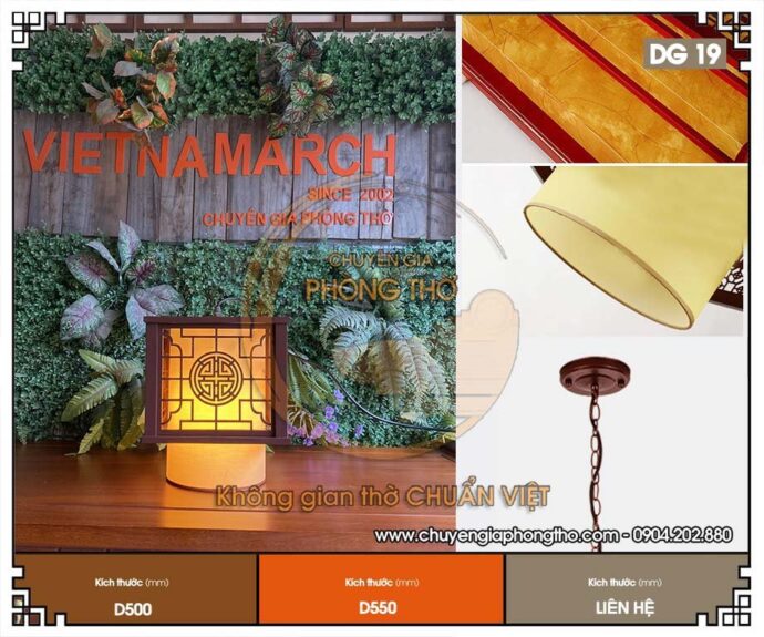 đèn thả chữ thọ hình vuông 1