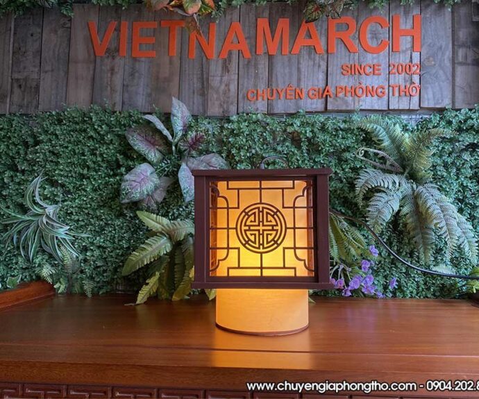 đèn thả chữ thọ hình vuông 2