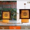 đèn thả chữ thọ hình vuông 3
