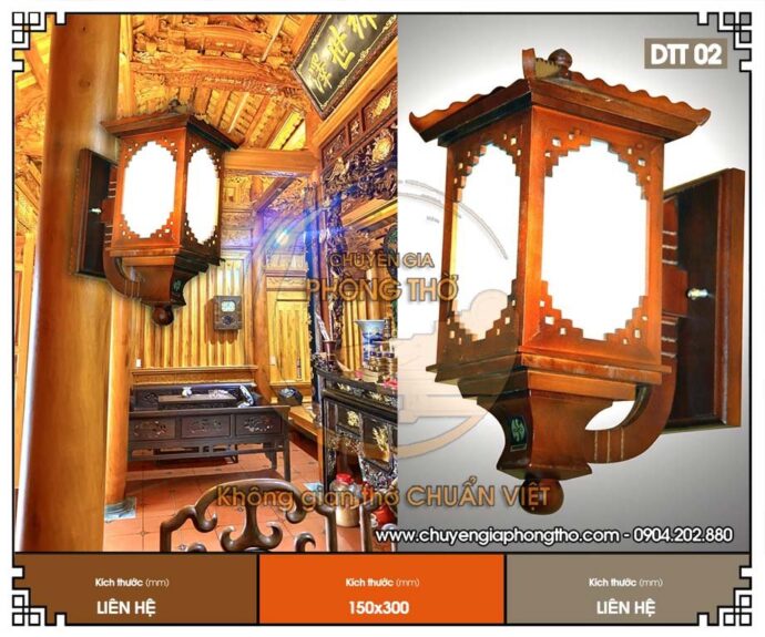 đèn treo tường phòng thờ 2