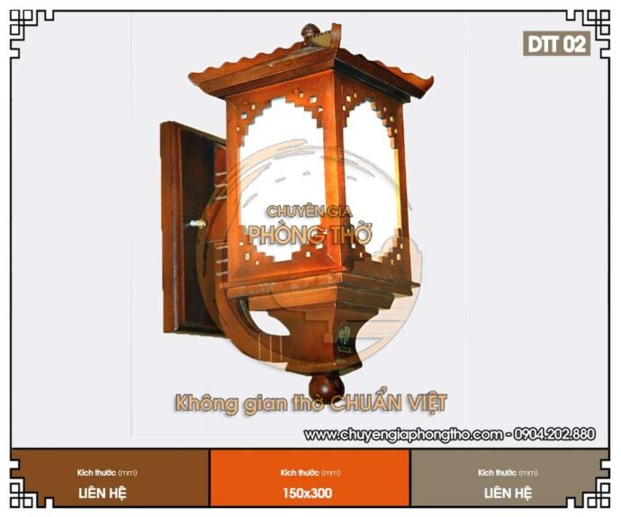 đèn treo tường phòng thờ 3