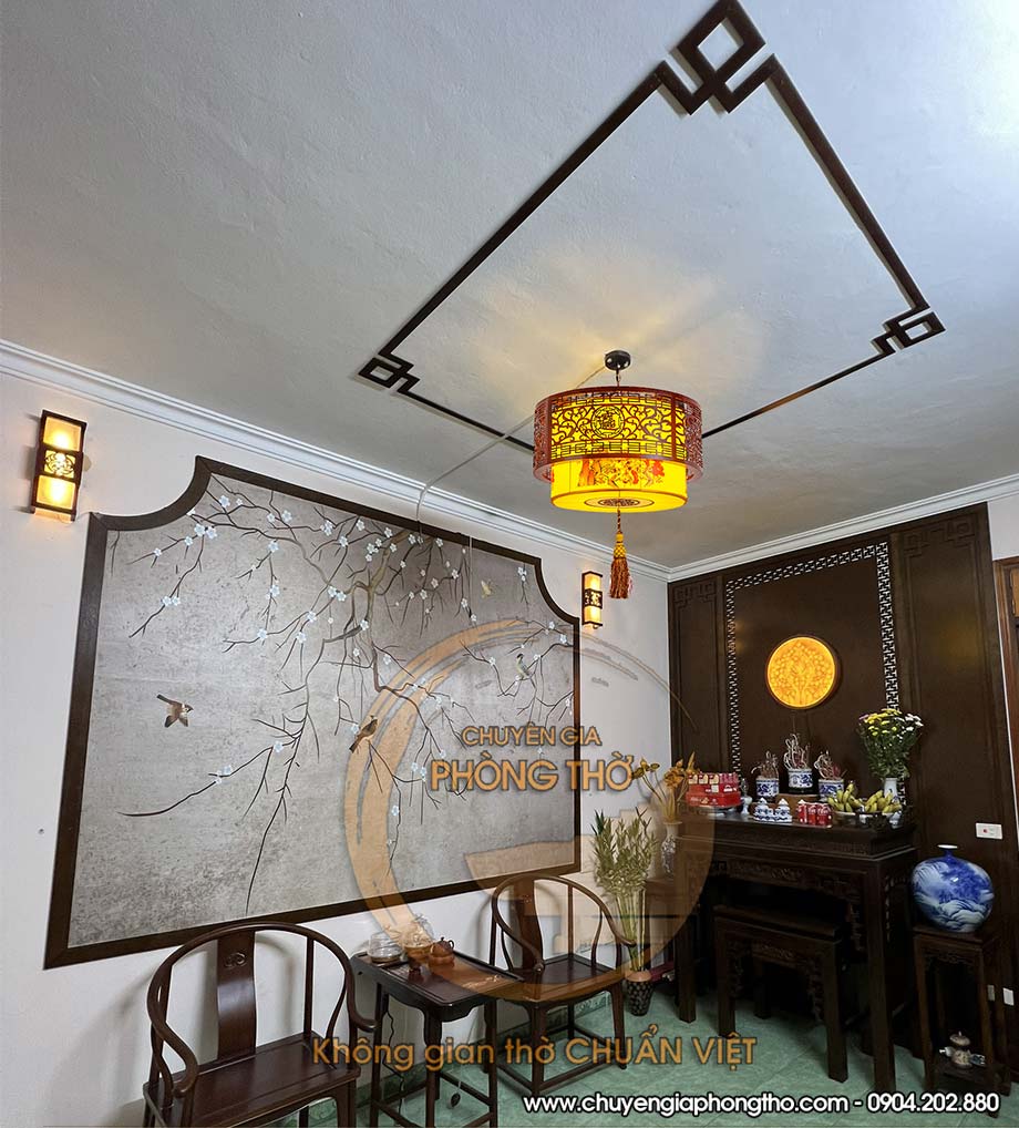 Feedback lắp đèn chùm gỗ phòng thờ tại chung cư The Park Home DG10 Feedback lắp đèn chùm gỗ phòng thờ tại chung cư The Park Home DG10