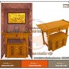 mẫu bàn thờ đứng gỗ gõ triện cúc 3
