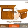 Mẫu bàn thờ đứng gỗ mít 127x61x127cm BTD26 có kiểu dáng hiện đại