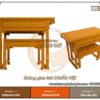 Mẫu bàn thờ đứng gỗ sồi 107x61x127cm BTD28 có kiểu dáng hiện đại
