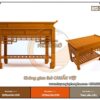 Mẫu bàn thờ gia tiên cho chung cư BTD30